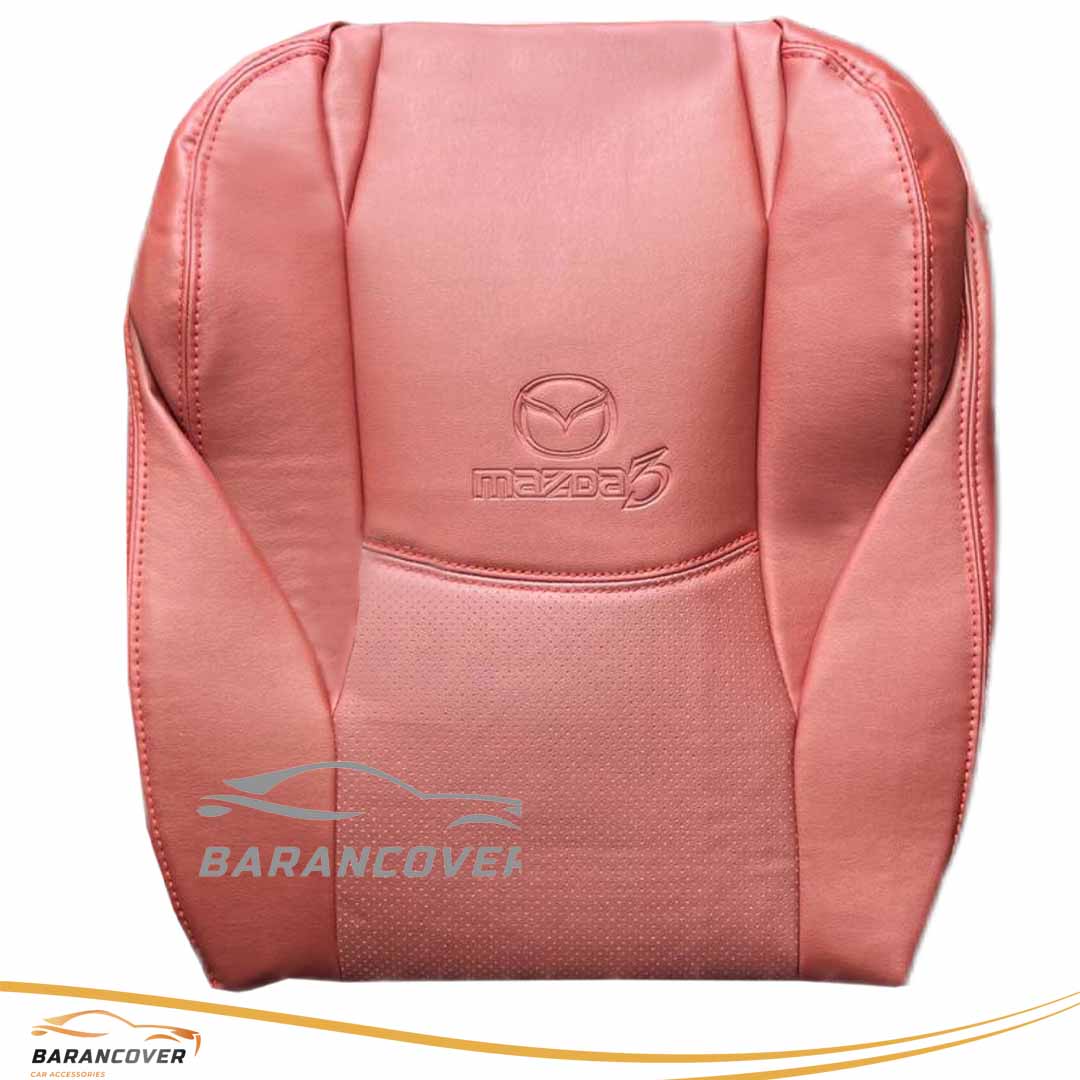 روکش صندلی مزدا 3 نیو - mazda 3 new چرم رنگ زرشکی روشن