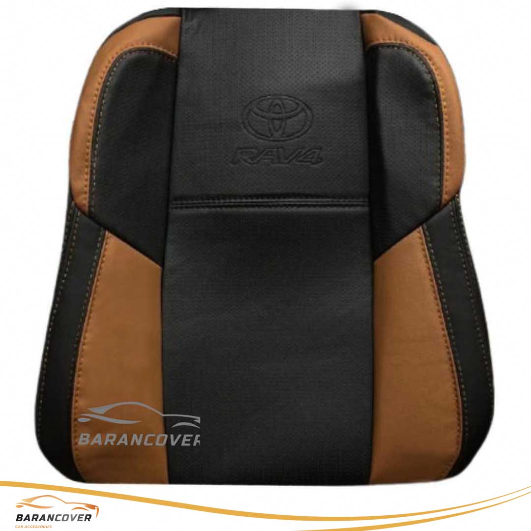 روکش صندلی تویوتا رافور RAV4 چرم رنگ مشکی مارون