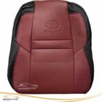 روکش صندلی تویوتا رافور (RAV4) چرم رنگ زرشکی پشت مشکی