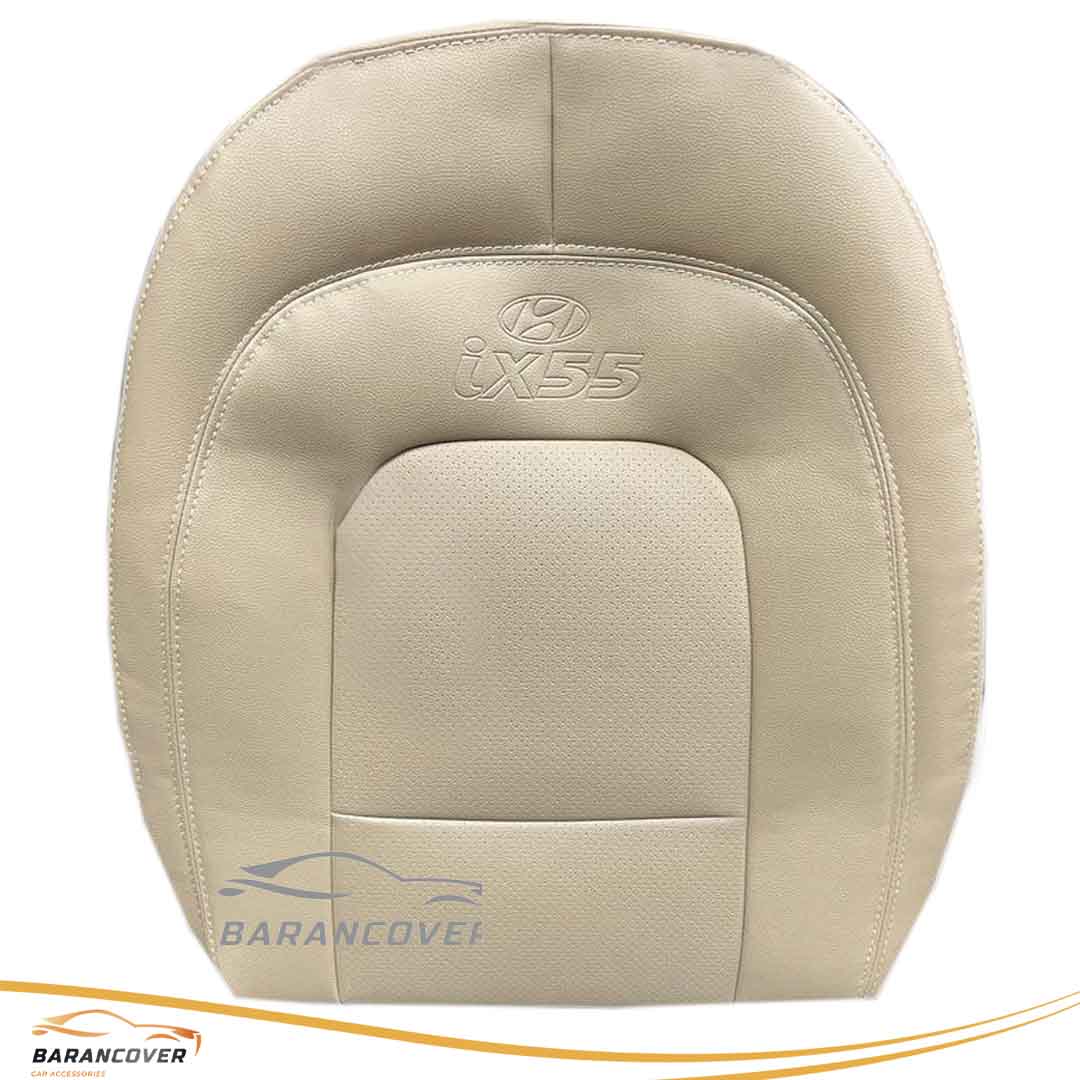 روکش صندلی هیوندای وراکروز ix55 چرم رنگ کرم زرد