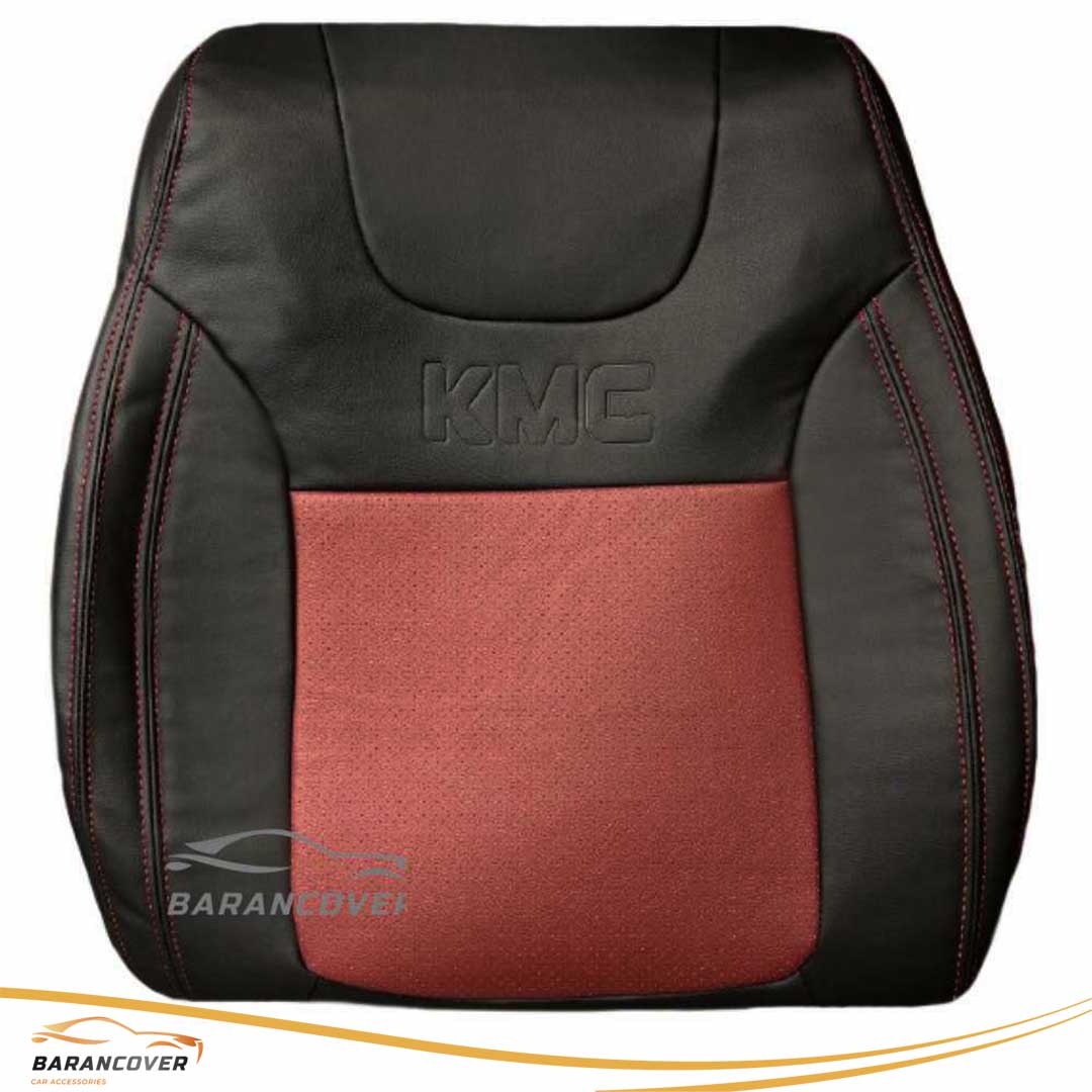 روکش صندلی KMC T8 چرم رنگ مشکی زرشکی