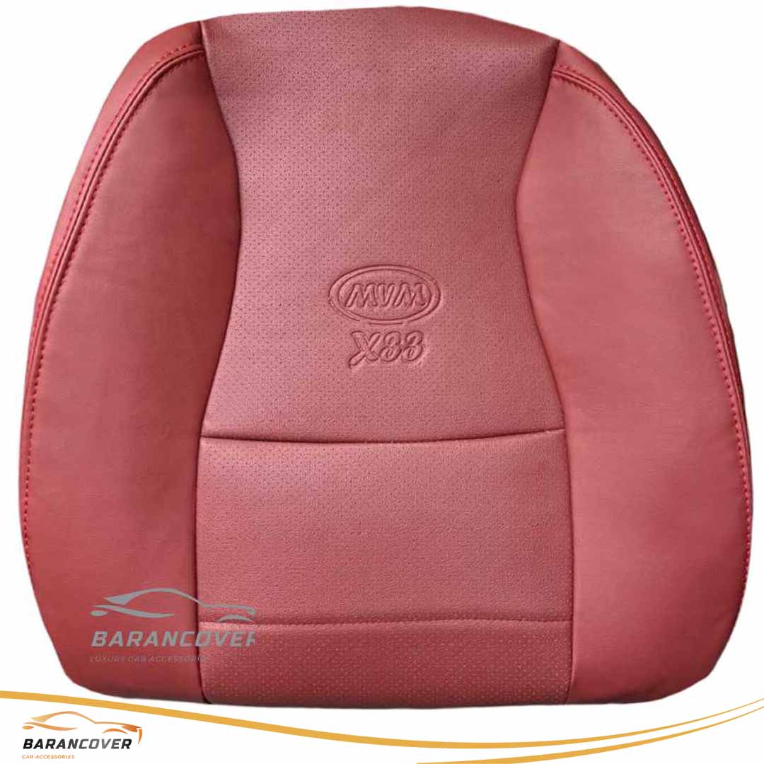 روکش صندلی ام وی ام mvm x33 قدیم 1389-1393 چرم رنگ زرشکی