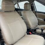 روکش صندلی رنو فلوئنس fluence دنده چرم رنگ کرم