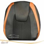 روکش صندلی ام وی ام mvm x22 pro چرم وسط پارچه فابریک مشکی نوار مارون