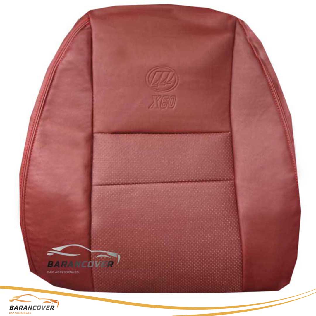 روکش صندلی لیفان X60 چرم رنگ زرشکی تیره
