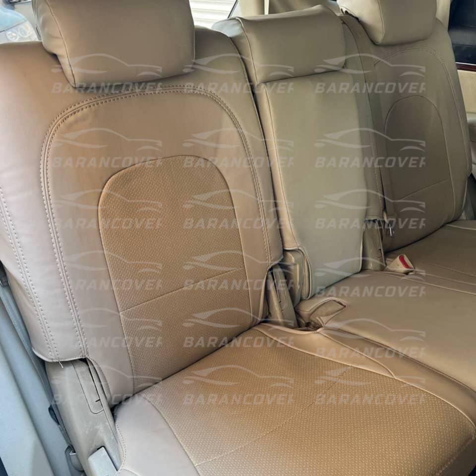 روکش صندلی هیوندای وراکروز ix55 چرم رنگ کرم استخوانی