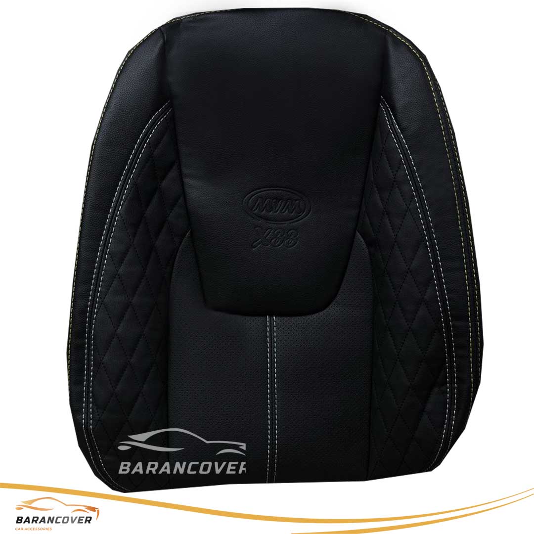 روکش صندلی ام وی ام ایکس ۳۳ کراس – mvm x33 cross چرم لبه گلدوزی