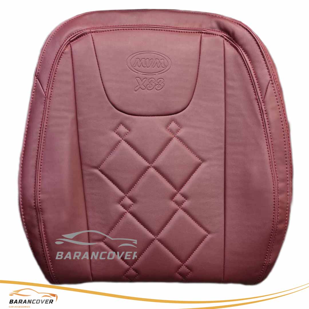 روکش صندلی ام وی ام ایکس ۳۳ کراس – mvm x33 cross چرم رنگ زرشکی