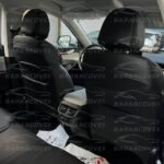 روکش صندلی جک s5 چرم رنگ مشکی دوخت قرمز