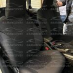 روکش صندلی سوزوکی فرانکس هیبرید تمام پارچه رنگ مشکی