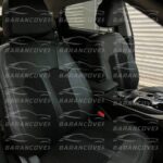 روکش صندلی KMC X5 چرم پارچه رنگ مشکی