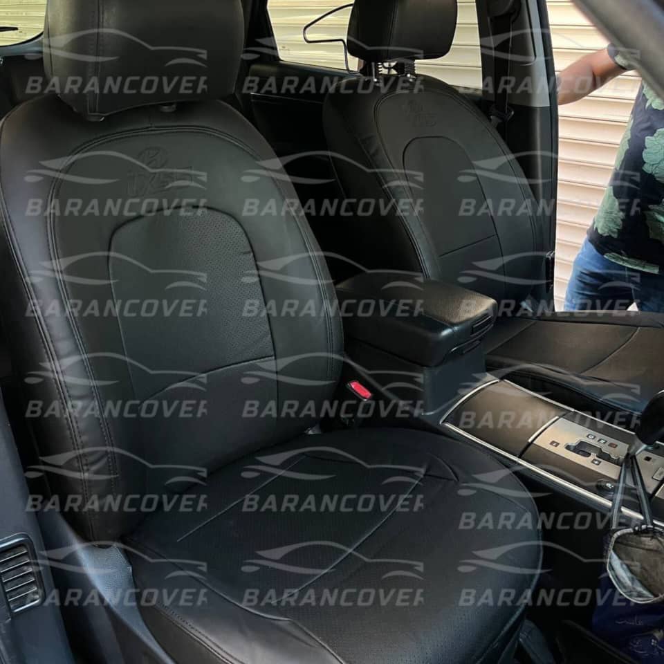 روکش صندلی هیوندای وراکروز ix55 چرم رنگ مشکی