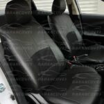 روکش صندلی FMC 511 چرم وسط پارچه اسپایسر رنگ مشکی