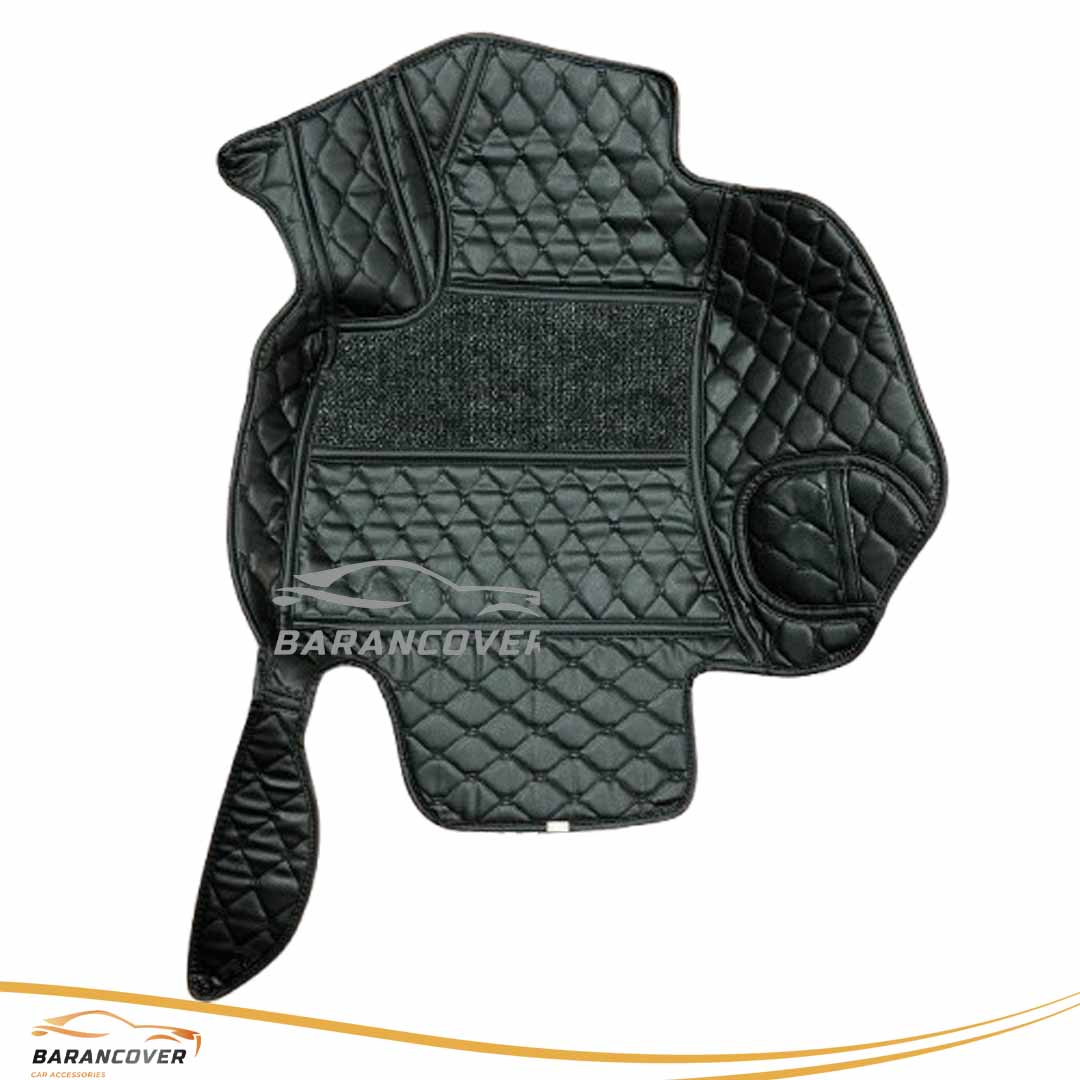 کفپوش گلدوزی 6 بعدی موکت دار بیجینگ x7 رنگ مشکی